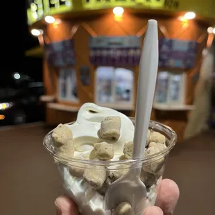 Kiddie Cup with choc chip cookie dough