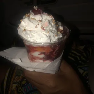 Strawberry Sundae w/ Pineapple! SO GOOD!