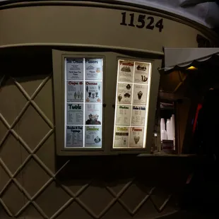 Big menu and great prices.