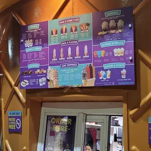 menus and prices