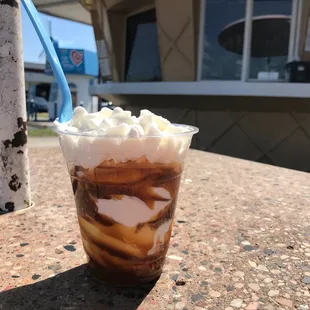 Caramel sundae, no nuts, no cherry.