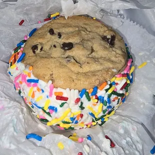 Rainbow Sprinkles Cookiewich