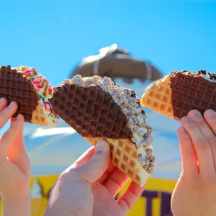 waffles, food