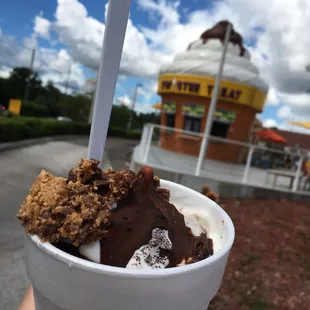 Oreo, Reese&apos;s and hard chocolate shell Twirl!