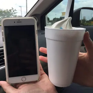 Small twirl with an iPhone 6 Plus for size comparison. It&apos;s huge!