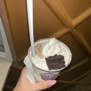 Kiddie size with brownie and cookie dough