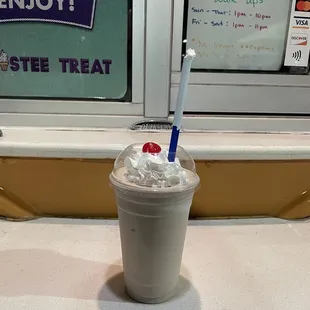 Medium Hershey Syrup Shake is classic flavor