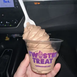 Small Chocolate Soft Serve in a Cup