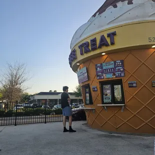 outside
