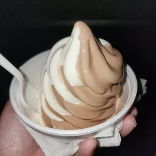Chocolate vanilla swirl