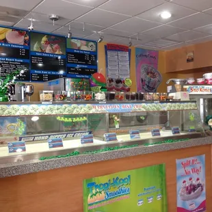 Ice cream selection