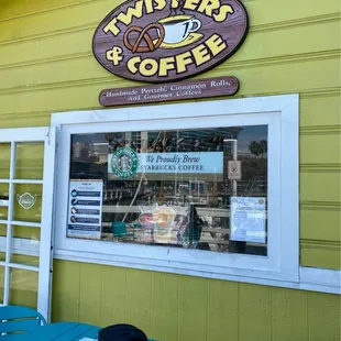 the outside of a store