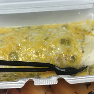 3 meats burrito. Didn't finish it but it was good