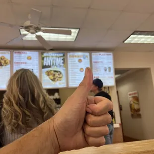 Thumbs up