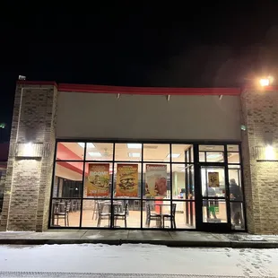Outside