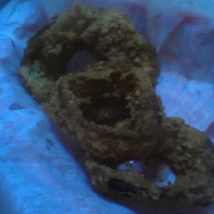 onion rings in a basket