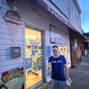 outside