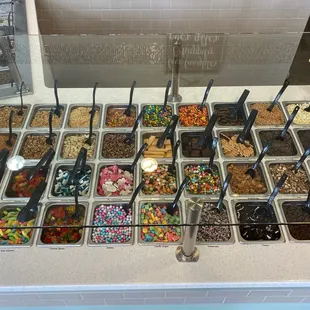 Some of the toppings...