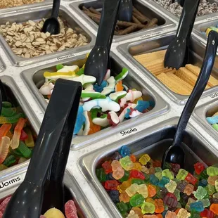 Just a small portion of the toppings