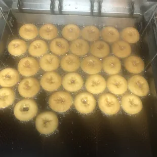 frying in a fryer