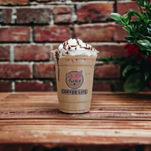 Iced Mocha with Drizzle