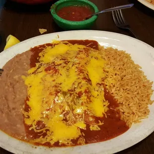 Chicken enchiladas..