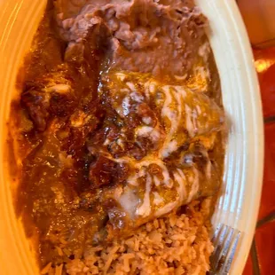 Great 2 Beef Enchiladas Plate , highly recommend.