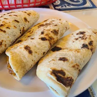 This is how your tortilla should look like when you order breakfast tacos  nice and charred.