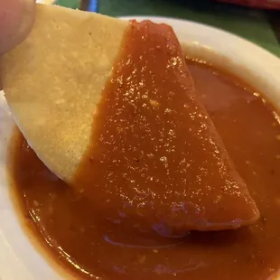 Spicier red salsa.