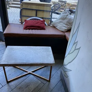 outside