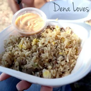 hibachi fried rice with steak