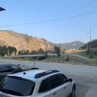 a car parked on the side of the road