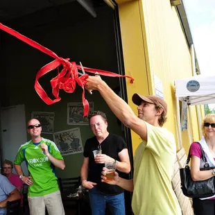 Opening day ribbon cutting ceremony