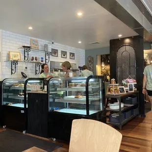 Bakery area at the front counter