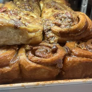 Sticky buns with walnuts