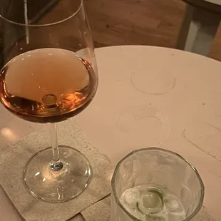 Orange wine and Nimbus cocktail