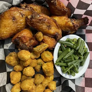 Smoked wings with two sides $12