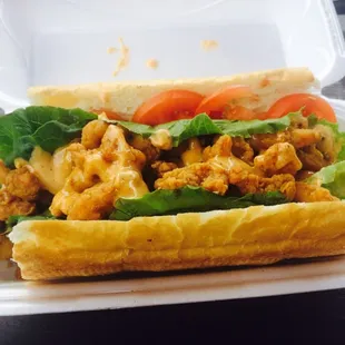 Fried Crawfish Poboy