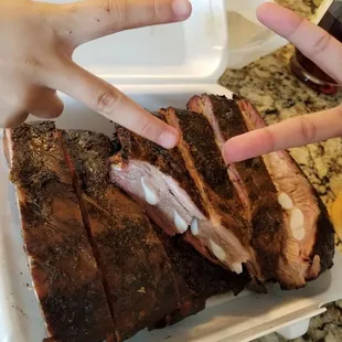 My daughters love the ribs.