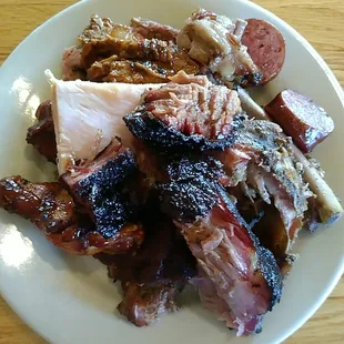 Plate of bbq