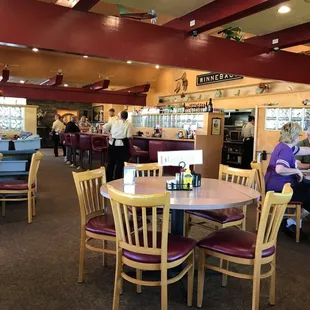 the dining area