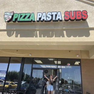 Front of store