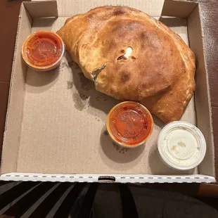 a pizza in a box