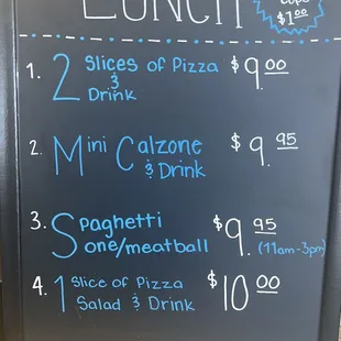 Daily specials