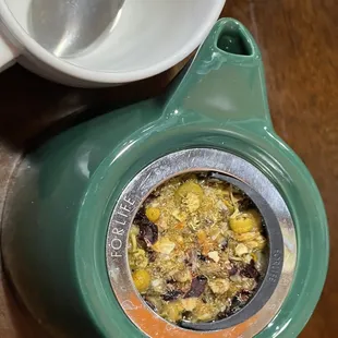 Hot camomile tea