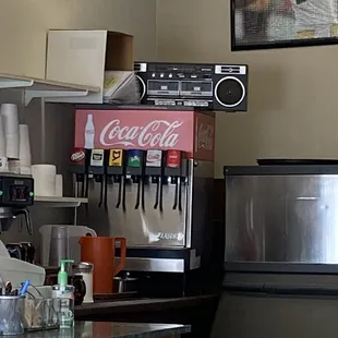 Check out that classic boom box