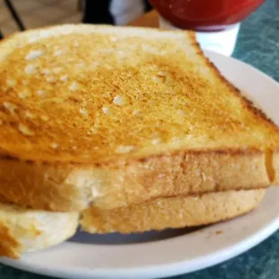 Decent sourdough toast compared to most