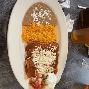 Steak enchiladas