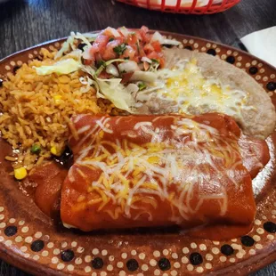 Enchiladas Lunch Plate