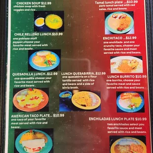 Menu (January 2025)